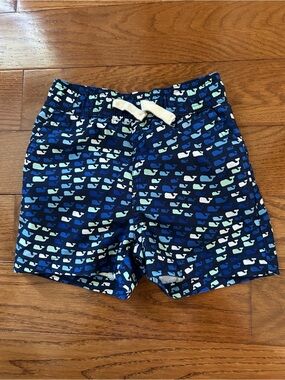 Vineyard Vines for Target Boys Navy Whale Print Swim Shorts Size 18M